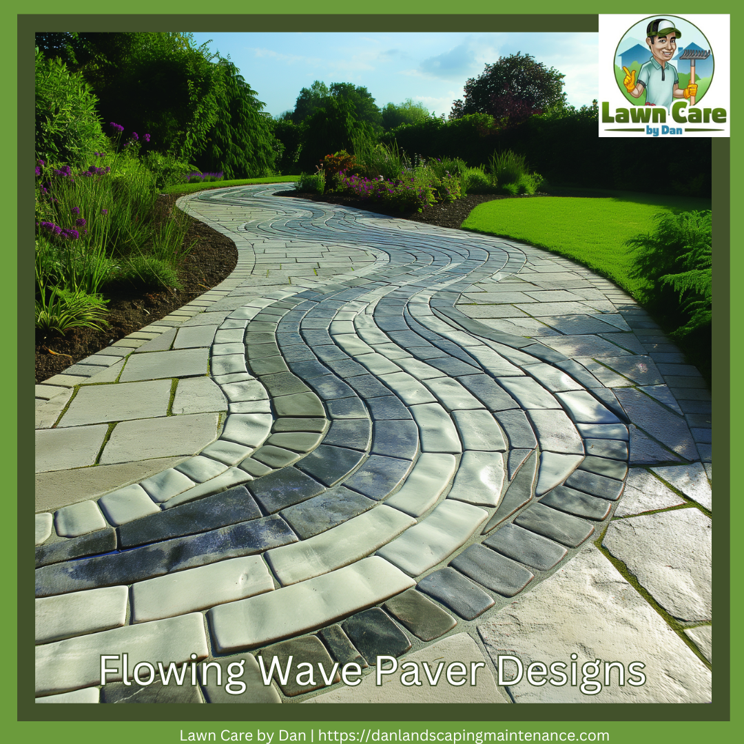 Flowing Wave Paver Pattern