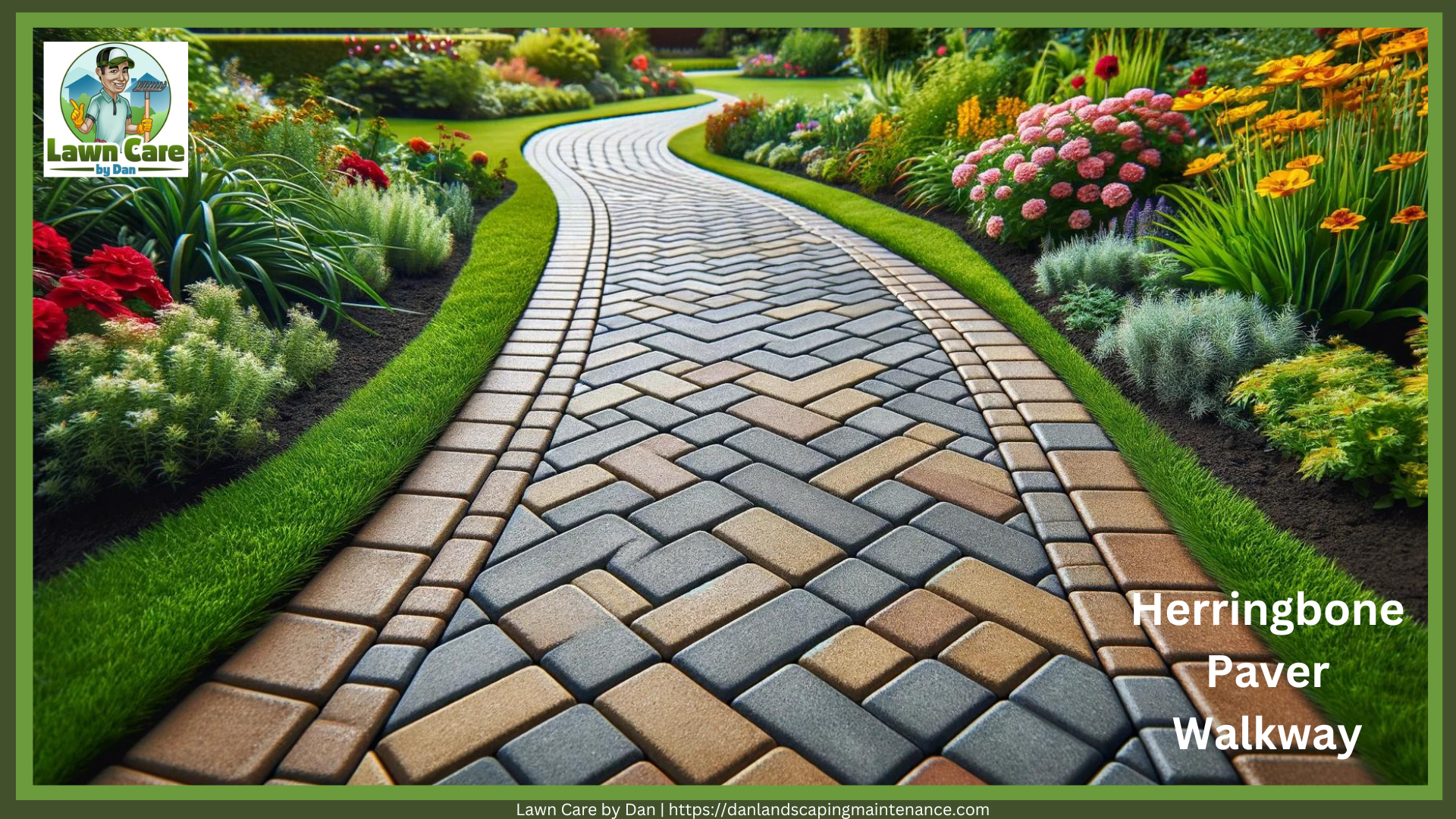 Herringbone Paver Walkway